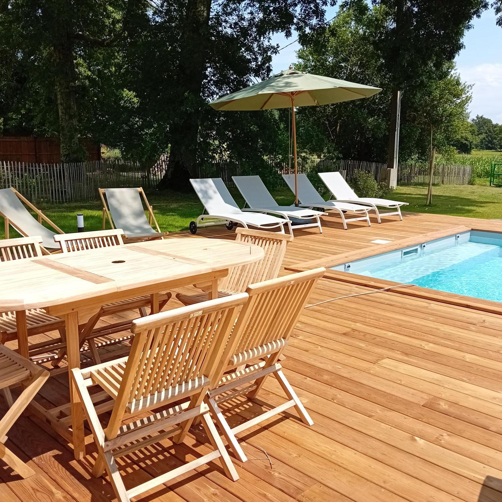 Maison Neuve Avec Piscine Chauffee, 4 Kms De Contis Plage Saint-Julien-en-Born Eksteriør billede
